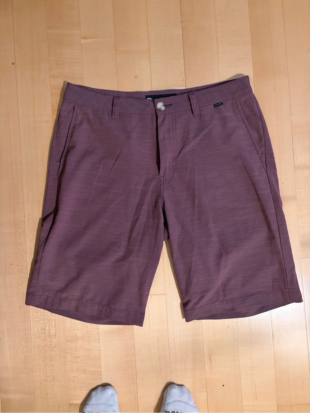 Travis Mathew Men's Flat Front Golf Shorts - Maroon